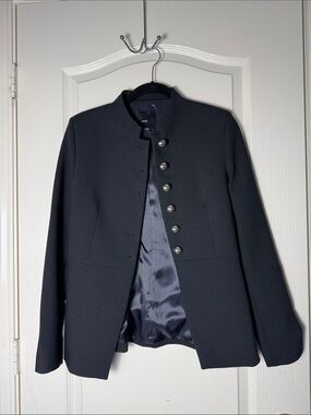 MANGO Women's Mandarin Collar And Jewel Buttons Jacket